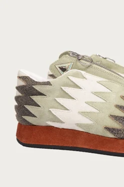 Leather NAVAJO Spallow Sneaker - Mint