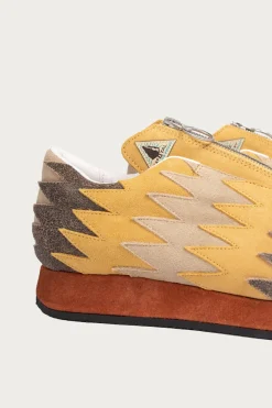 Leather NAVAJO Spallow Sneaker - Mustard