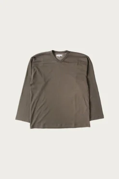 L/S Football T-Shirt - Grey Olive