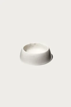 Marble Pet Bowl - White