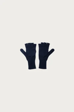 Mitten - Navy Merino Wool
