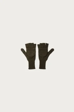 Mitten - Olive Merino Wool