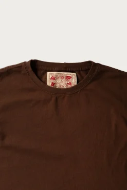 On The Farm Raw Hem Tee - Cocoa