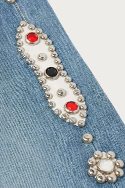 14oz Denim 5p MONKEY CISCO (STUDS) - Indigo