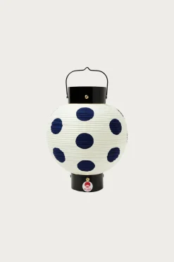 Paper Lantern Polka Dots - Indigo