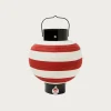 Paper Lantern Striped - Red