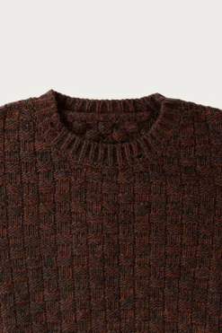 Patterned Sweater - Grey/Orange