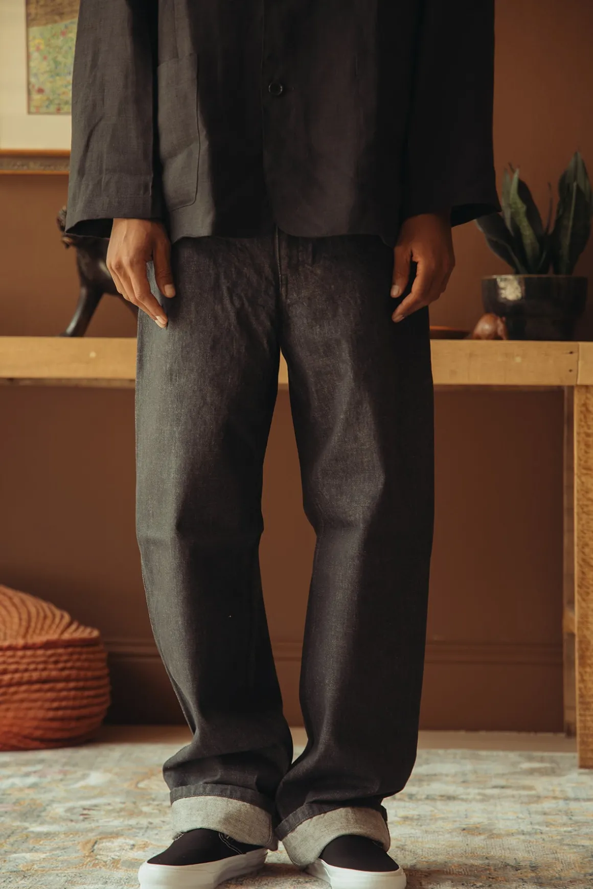 5pkt Jean - Grey 12oz One Wash Denim