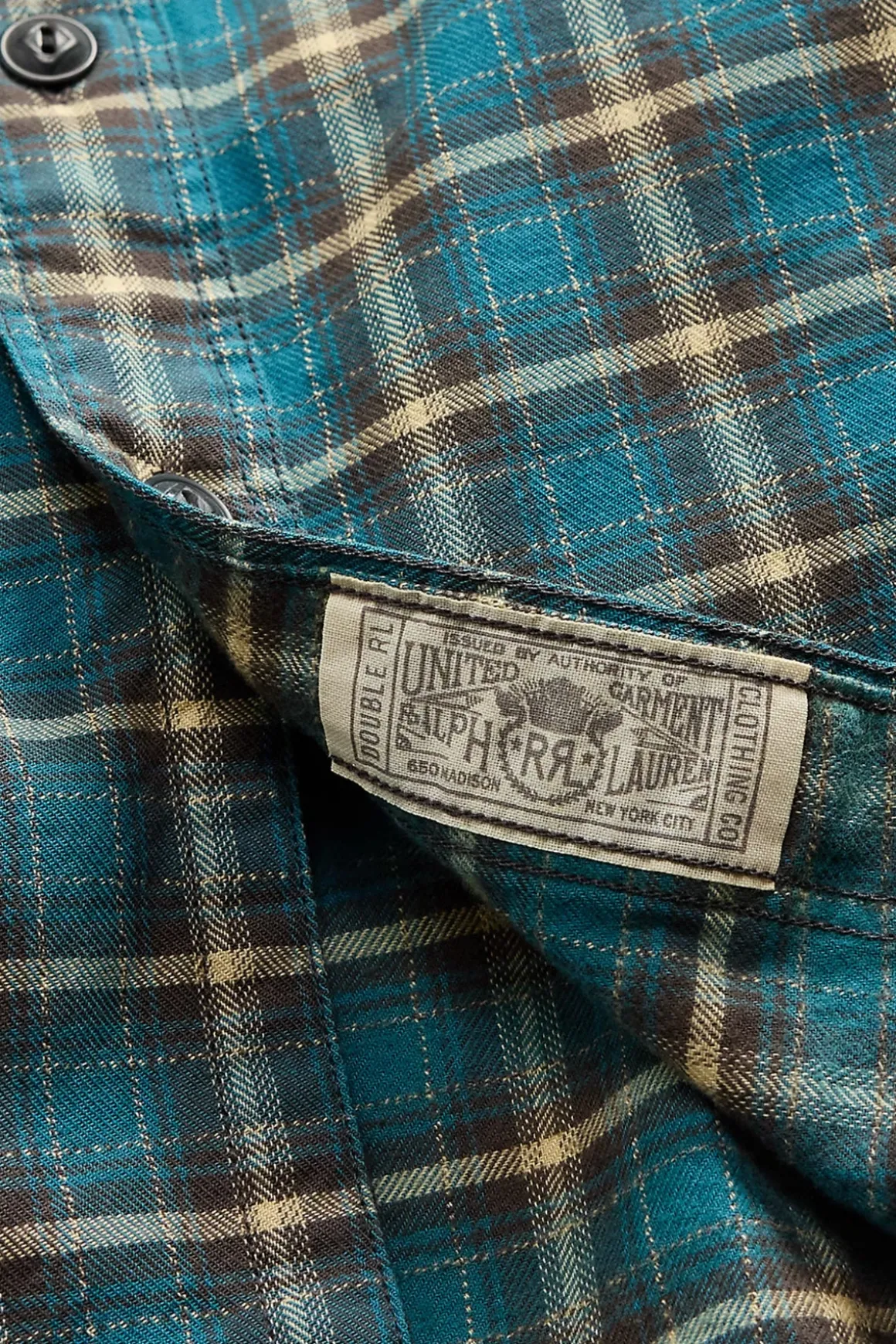 Plaid Twill Workshirt - Teal/Multi
