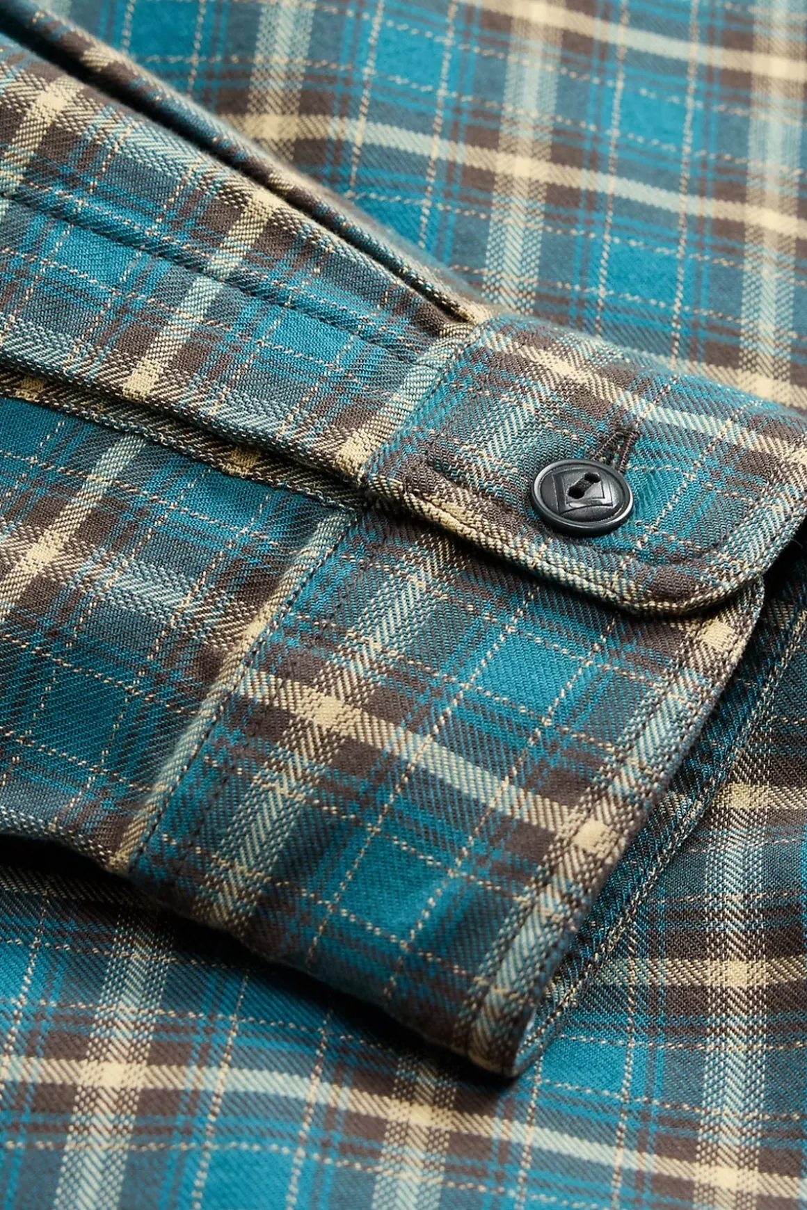 Plaid Twill Workshirt - Teal/Multi