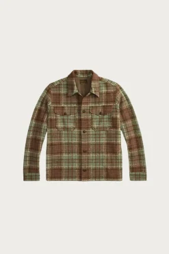 Plaid Wool-Blend Workshirt - Green/Multi