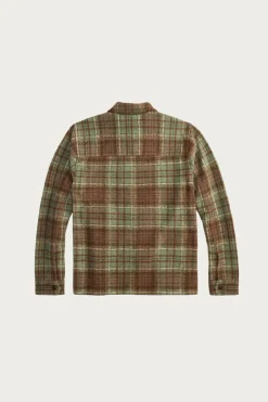 Plaid Wool-Blend Workshirt - Green/Multi