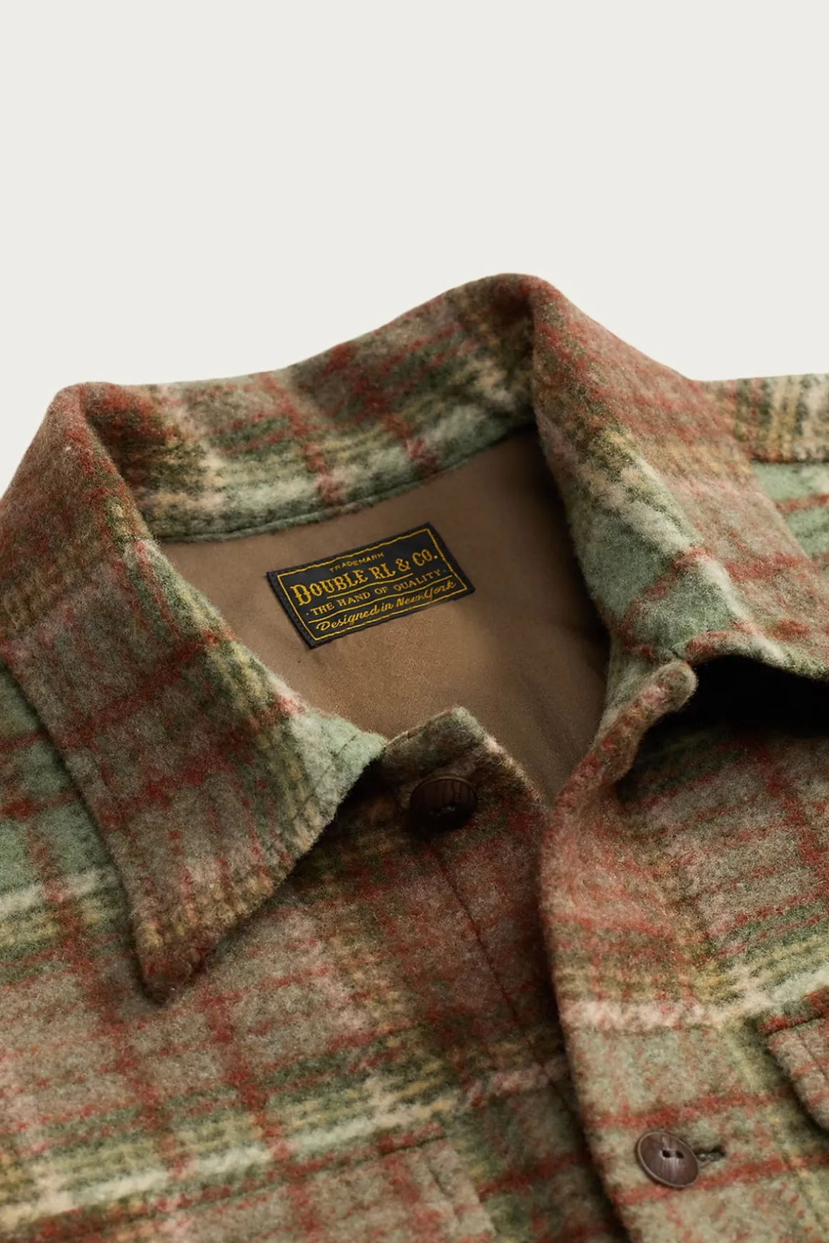 Plaid Wool-Blend Workshirt - Green/Multi