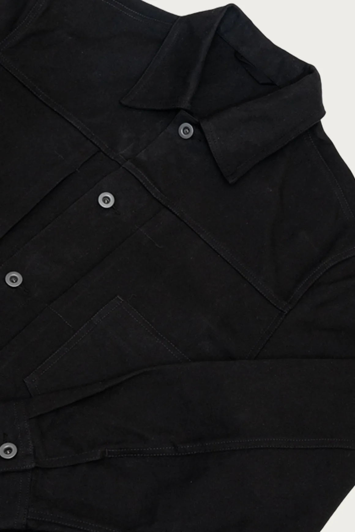 Range Jacket - Black Waxed Cotton Washi Ox