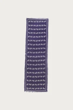 Rayon Fringe Stole (PECOS Paisley) - Purple