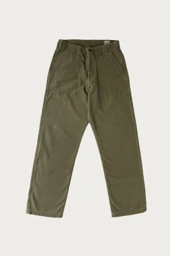 Real Used Wash Vintage Fit Fatigue Pants - Dark Olive Stone