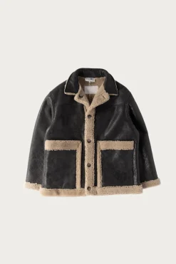 Reversbile Leather/Shearling Jacket - Black/Brown