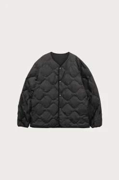 Reversible Down Cardigan - Black