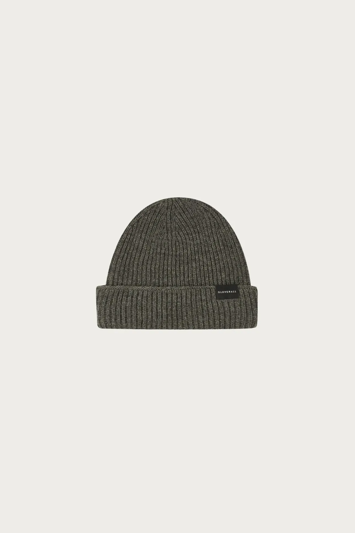 Ribbed Merino Beanie - Grey