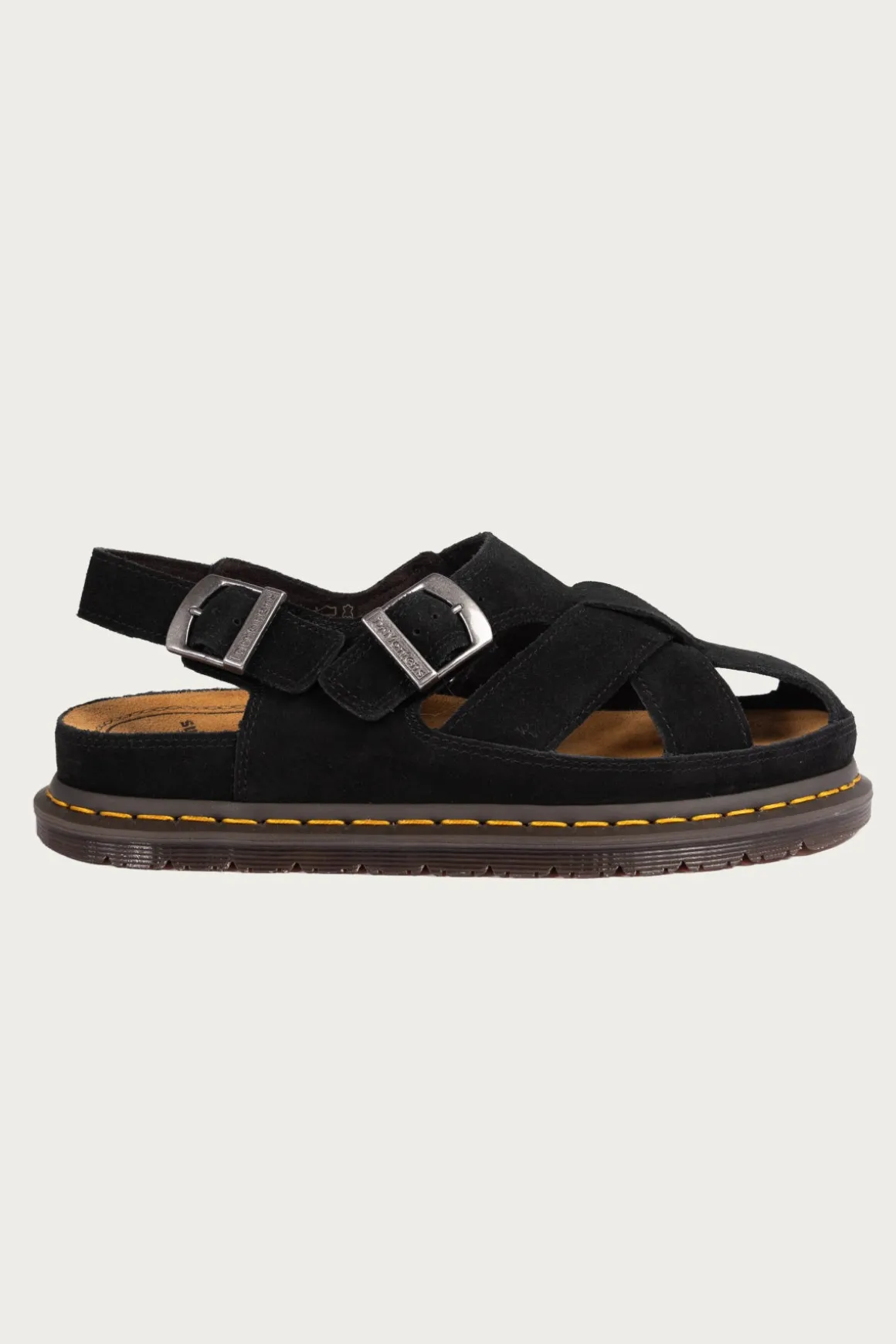 San Archive Fisherman - Plush Suede Reverse Black