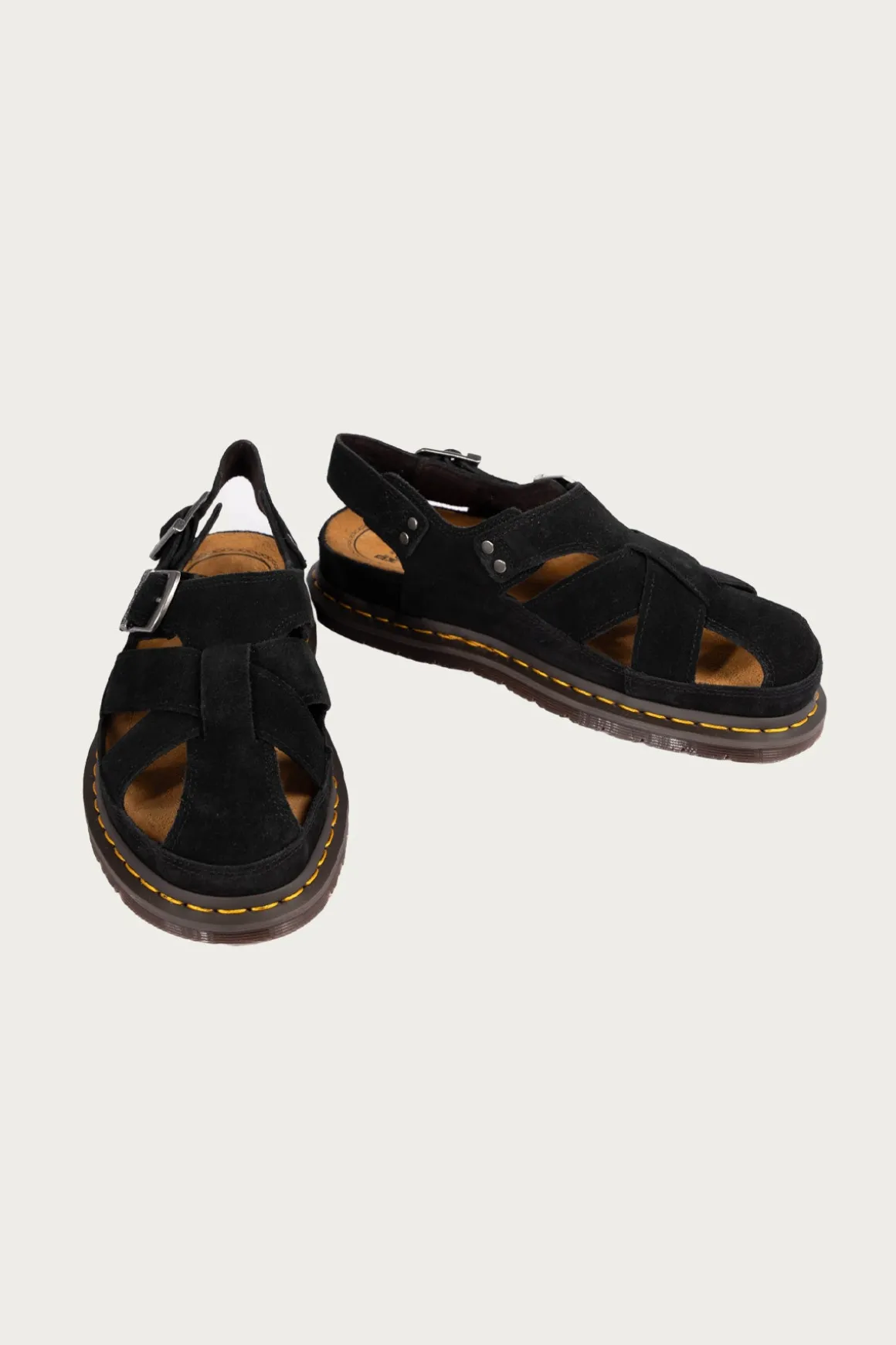 San Archive Fisherman - Plush Suede Reverse Black