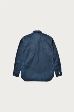 Sawtooth Denim Western Shirt - Indigo