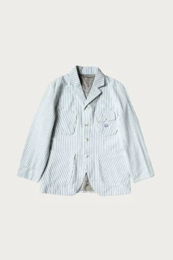 Seersucker LUMBER SUIT JKT - Sax