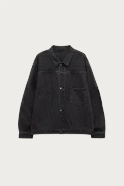 Short Denim Jacket - Grey