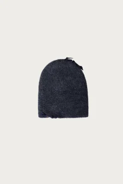 Silk Mohair Sparkle Beanie - Shadow Moon