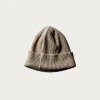Silk Noel Organic Waffle Farm Beanie Long - Coffee