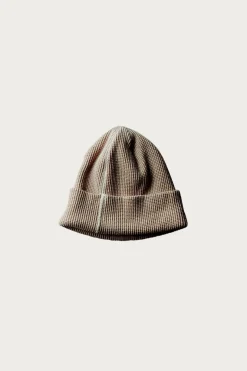 Silk Noel Organic Waffle Farm Beanie Long - Coffee