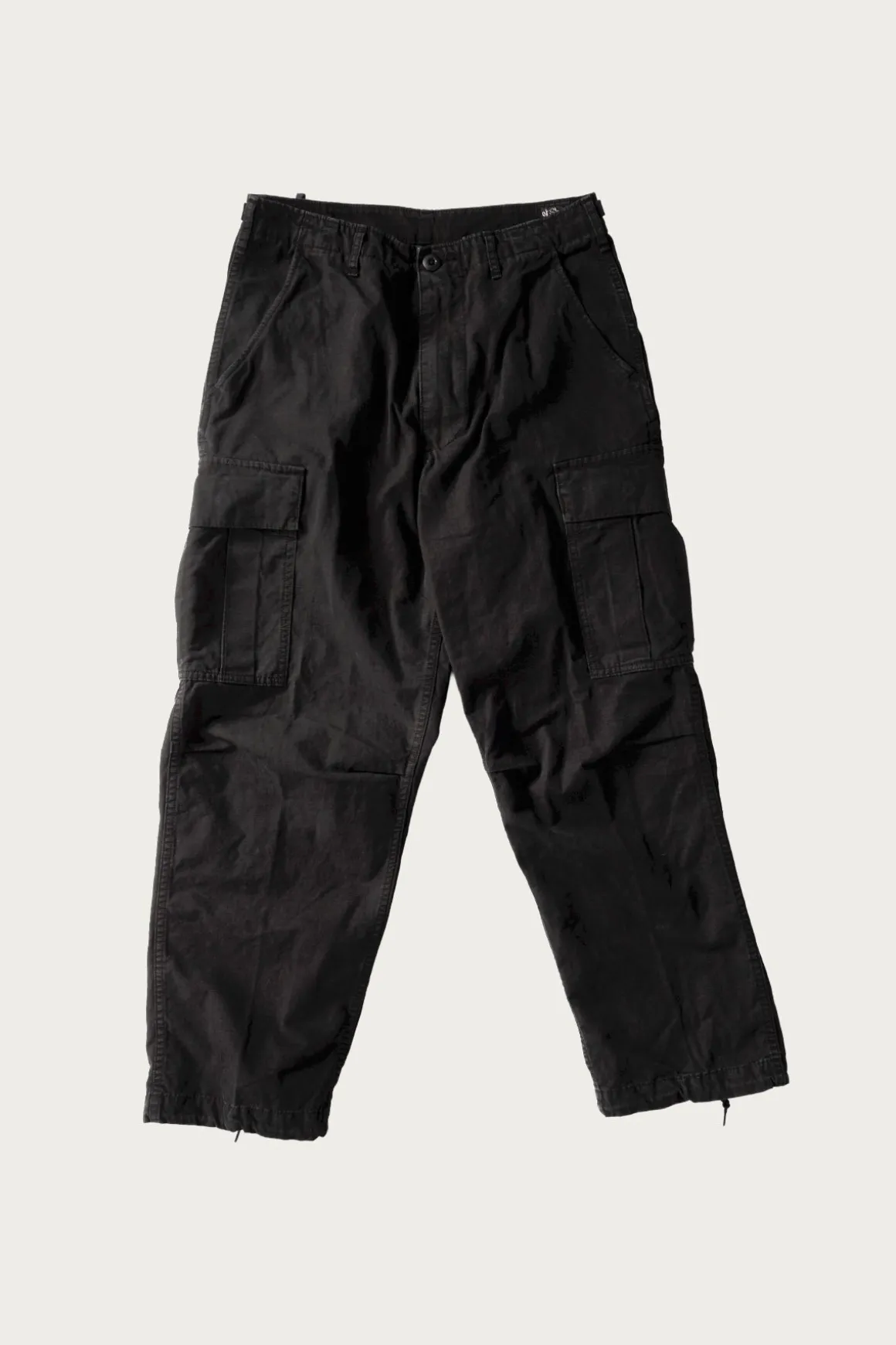 Stone Black Vintage Fit 6 Pocket Cargo Pants - Black Stone