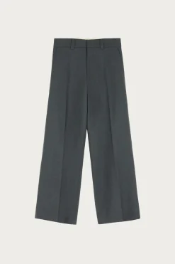 Straight Tailored Pants - Dark Grey