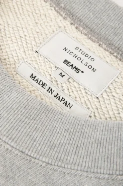 Studio Nicholson x Beams+ Holly Jersey Sweat - Grey Marl