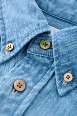 Studio Nicholson x Beams+ Lisa Denim Shirt - Faded Wash