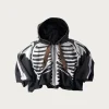 SWT Knit DEVIL Hoodie Blouson (BONE) - Black