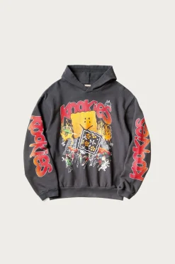 SWT Knit Hoodie (BUSTER PECKISH RAINBOWY) - Ink Black