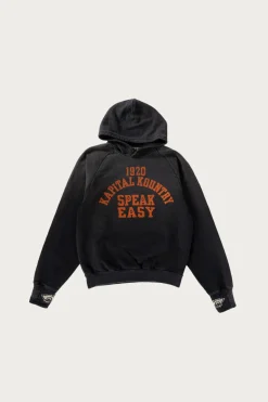 SWT Knit Raglan Hoodie (SPEAKEASY College) - Black