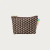 Takata x Beams Japan Flat Tatami Pouch - Brown/White