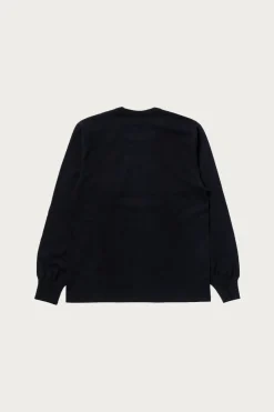 The Real McCoys Logo Tee L/S - Black
