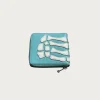 THUMB-UP BONE BAND ZIP Wallet - Powder Blue