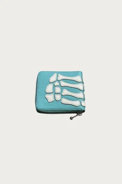 THUMB-UP BONE BAND ZIP Wallet - Powder Blue