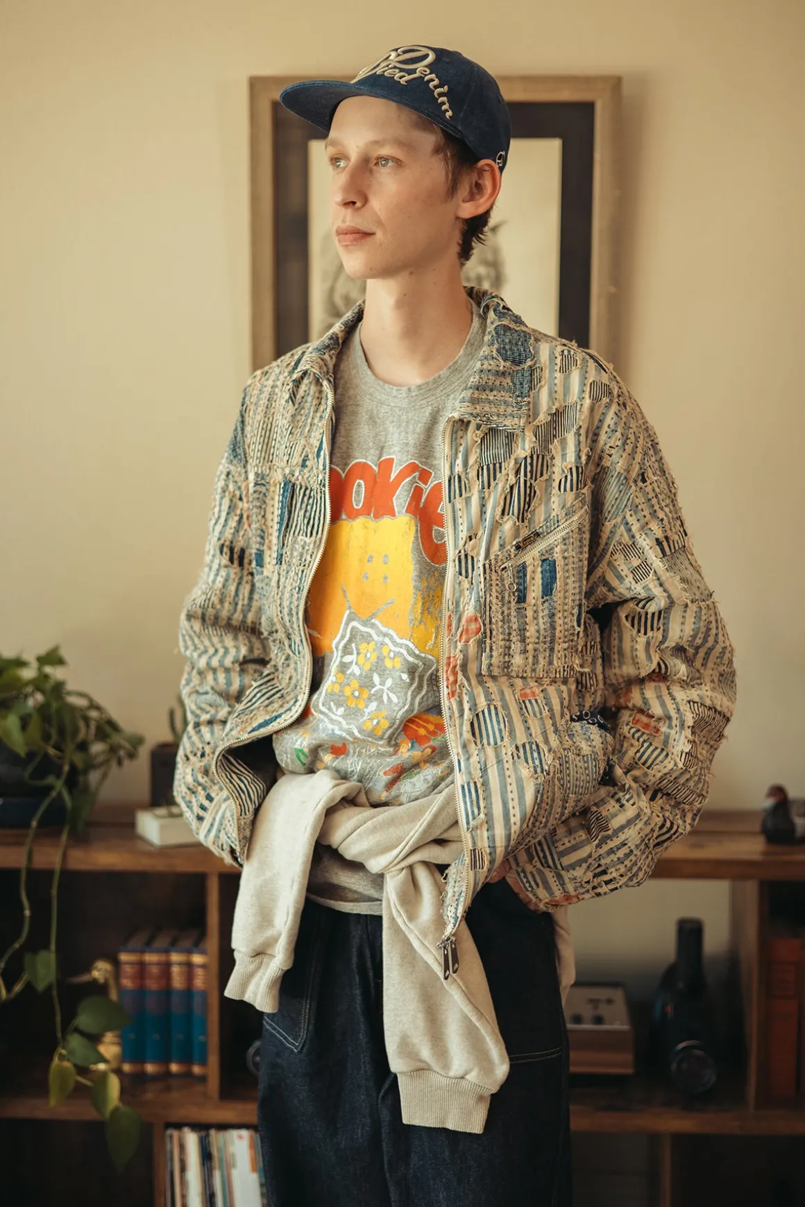 TOP Jersey Crew T (BUSTER PECKISH BOWY) - Grey