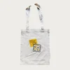 Twill NOVEL TOTE Bag (PECKISH RAINBOW) - Natural
