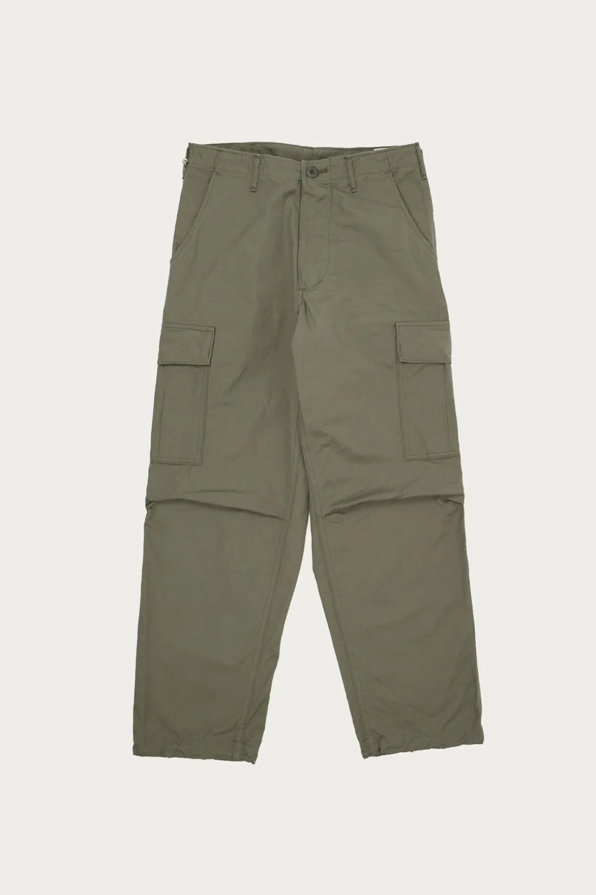 Vintage Fit 6 Pocket Cargo Pant - Olive Ripstop