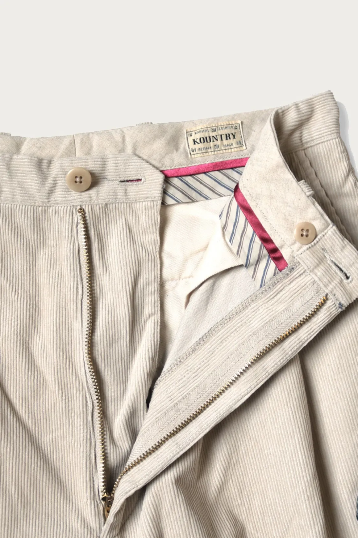 14W Corduroy IVY Pants (Memorial Paint Model) - Beige
