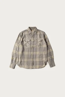 Washed Flannel Workshirt - Late Frost