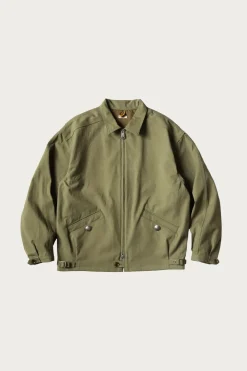 Water-Repellent Canvas ZIP-UP KAYAK PAW-PAW Blouson - Khaki