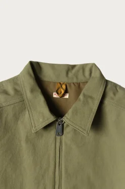 Water-Repellent Canvas ZIP-UP KAYAK PAW-PAW Blouson - Khaki