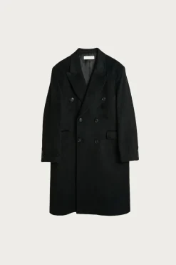 Whale Coat - Black Hairy Wool